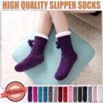 Novastelix Cozy Fleece-Lined Non-Slip Winter Slipper Socks for Women with Grippers - Image 3